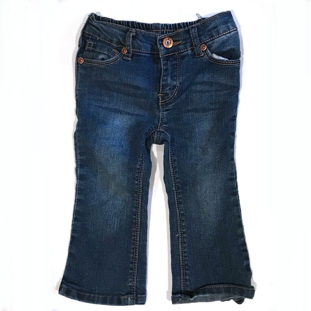 Toddler Girls Jordache Baby Boot Blue Jeans - 18m